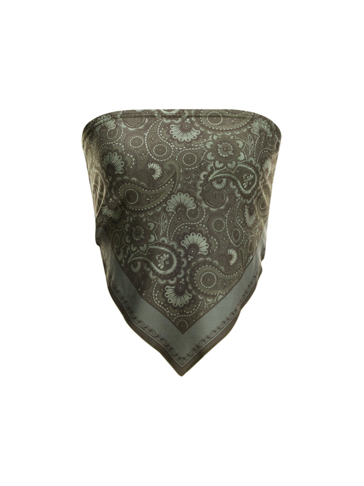 BANDEAU BOHO PAISLEY Asimétrico fuera del hombro Mujeres