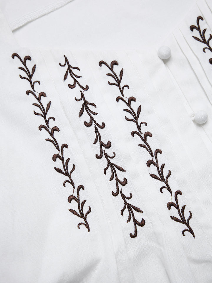 Casual Embroidery Sweetheart Flounce Sleeve Women Blouses