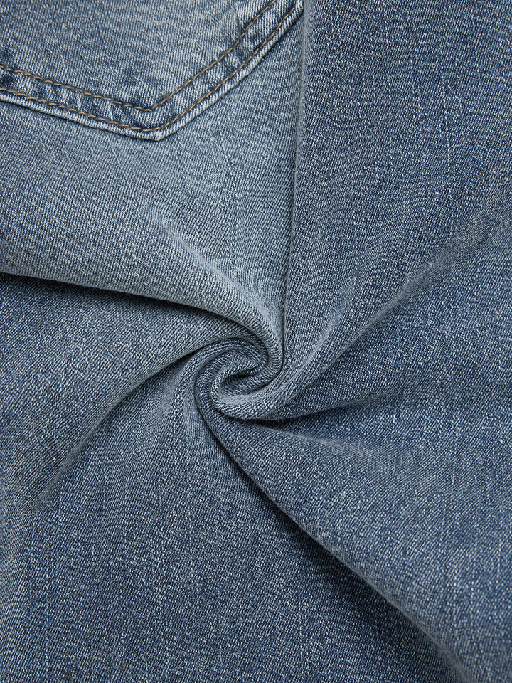 Jeans de mujer larga de bolsillo casual acampanado