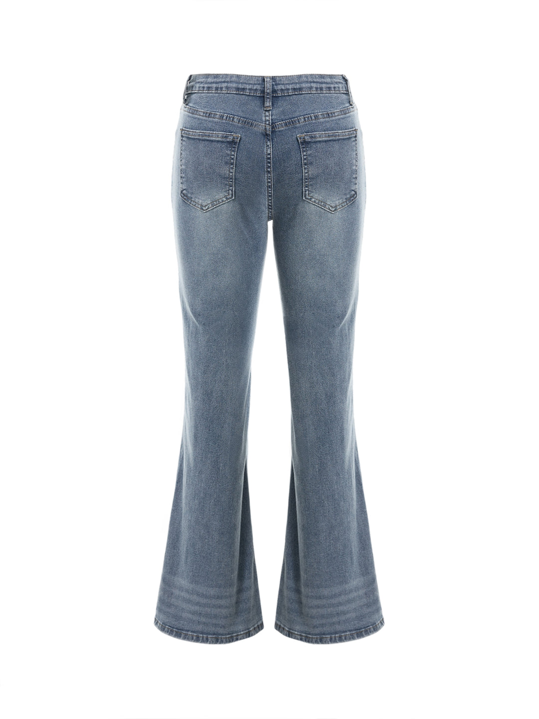 Jeans de mujer larga de bolsillo casual acampanado