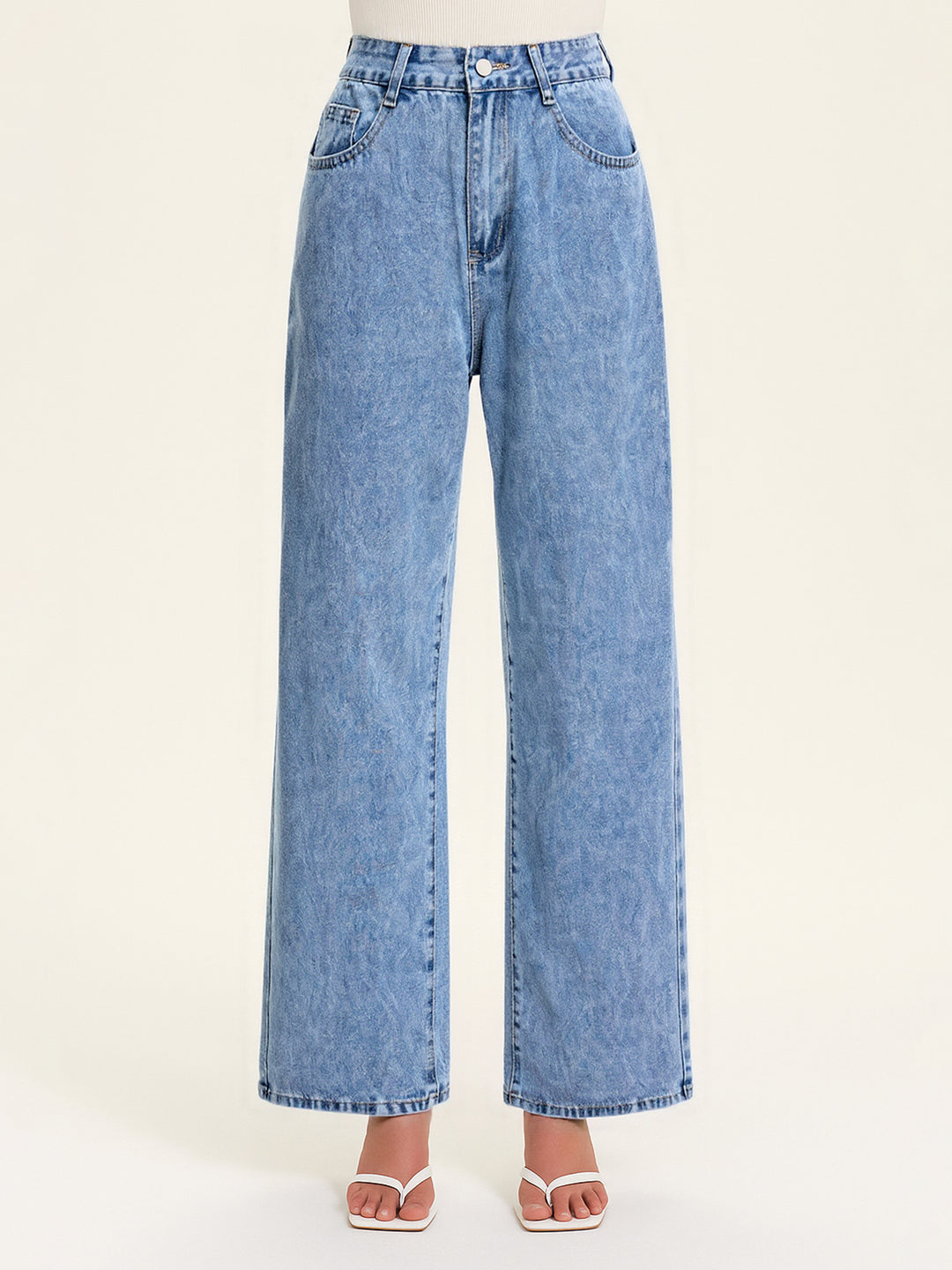 Straight Casual Long Women Jeans