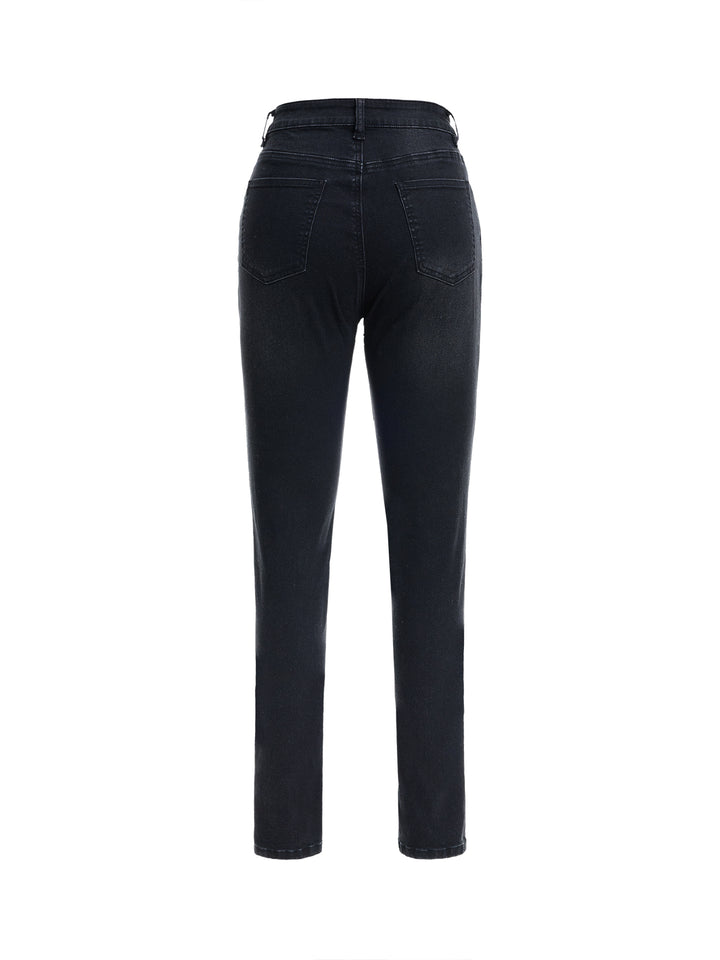 Lápiz casual casual jeans de mujer larga lavada