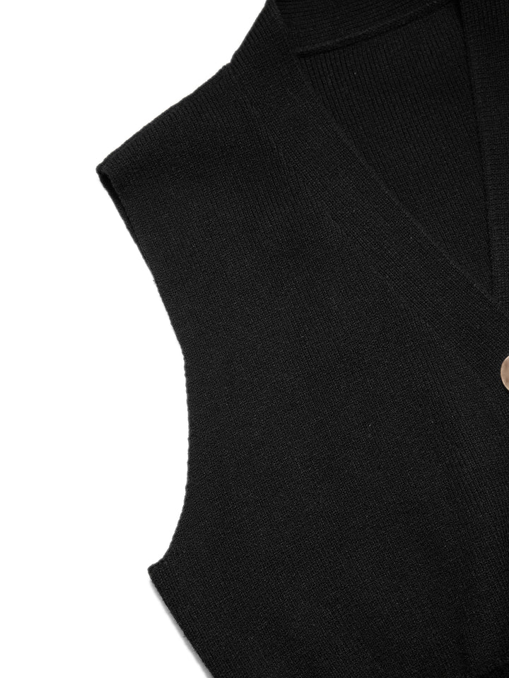 Cardigans de mujeres de mangas regulares con cuello vano V casual V