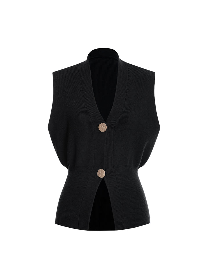 Cardigans de mujeres de mangas regulares con cuello vano V casual V