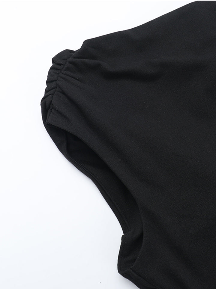 Túnica elegante Vestido de mujeres maxi de cuello asimétrico sin espalda