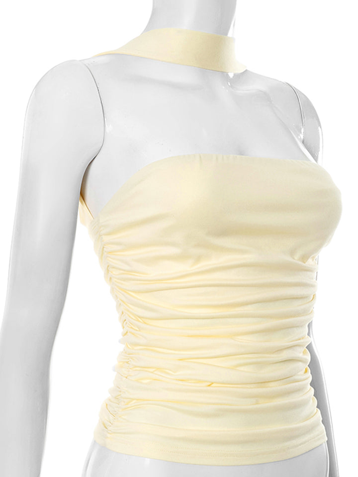 Bandeau Elegante Top de mujeres ruchadas asimétricas