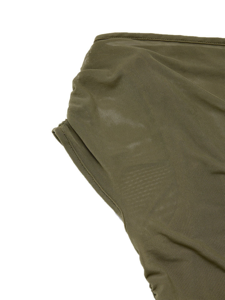 Casual 2 en 1 Top de mujeres asimétricas de cuello asimétrico