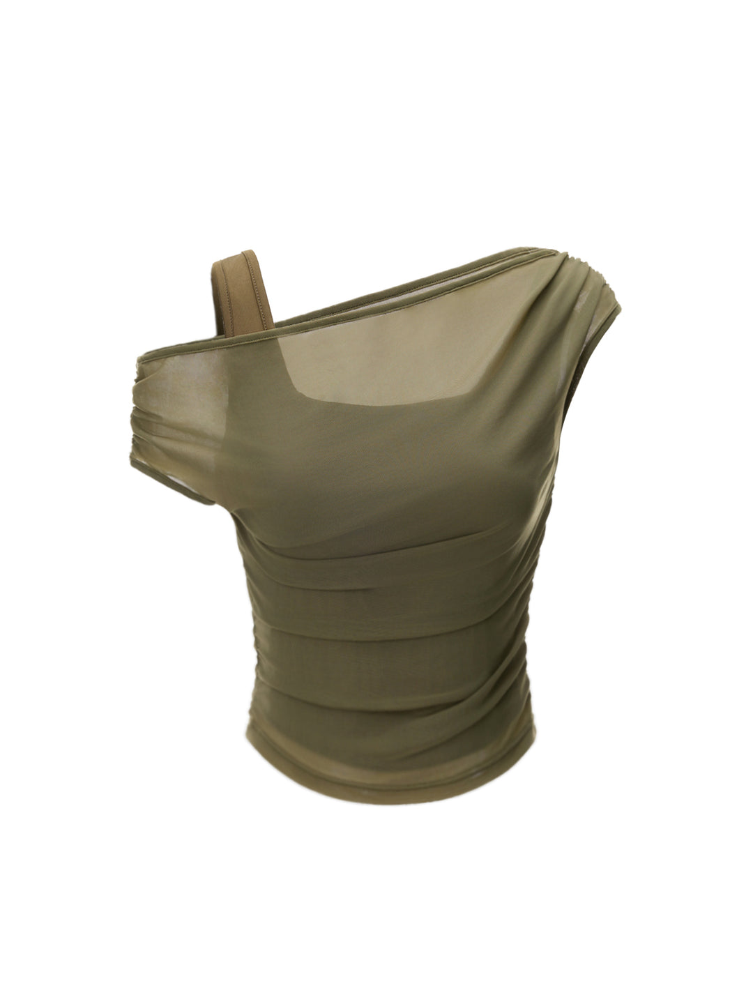 Casual 2 en 1 Top de mujeres asimétricas de cuello asimétrico