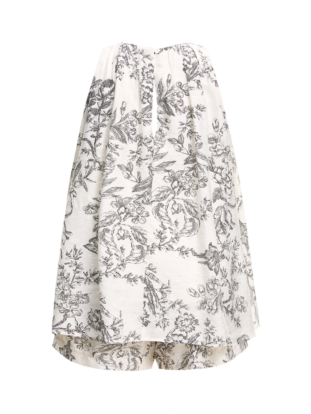 Eine Linie boho florale runde Hals Lange Frauen zweiteilige Outfits