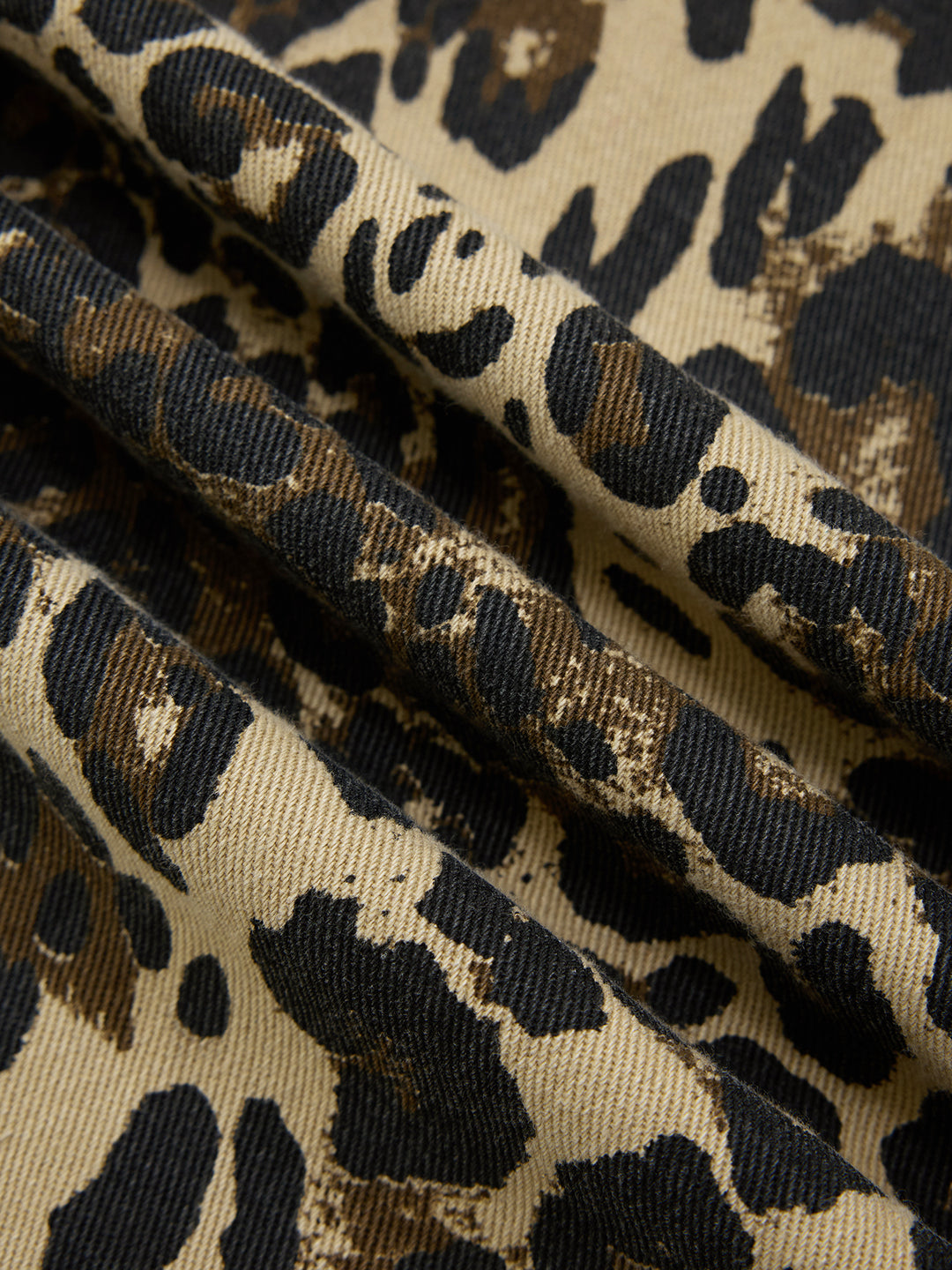 Holgado de leopardo casual estampado de mujeres largas jeans