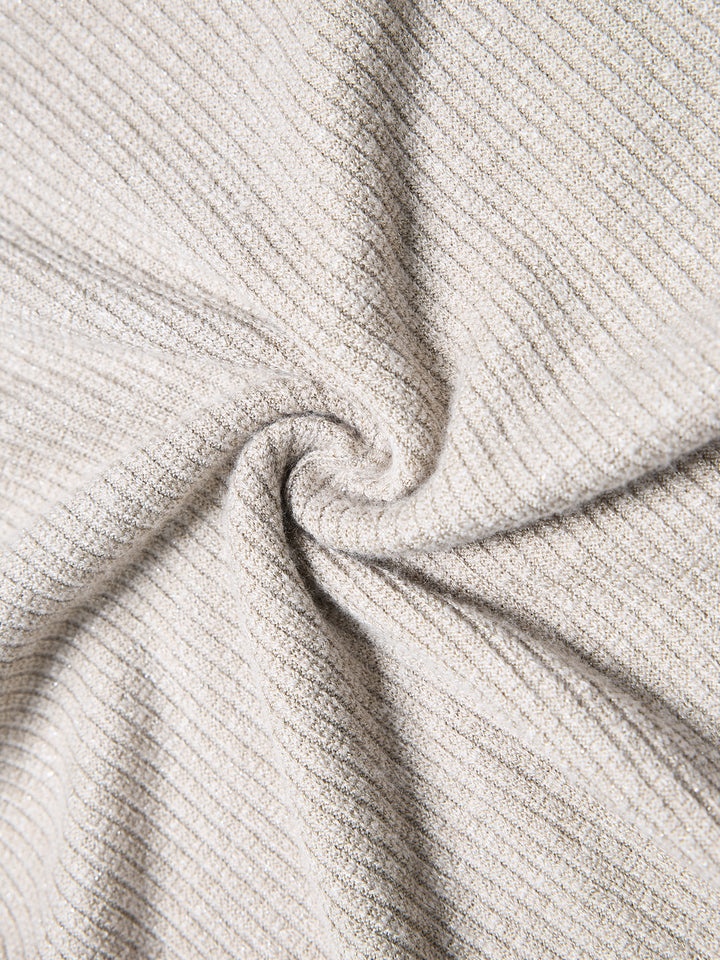 Knitwear casual hebilla de hebilla de hebilla tinte tinte tinte de mangas para mangas para el cuello